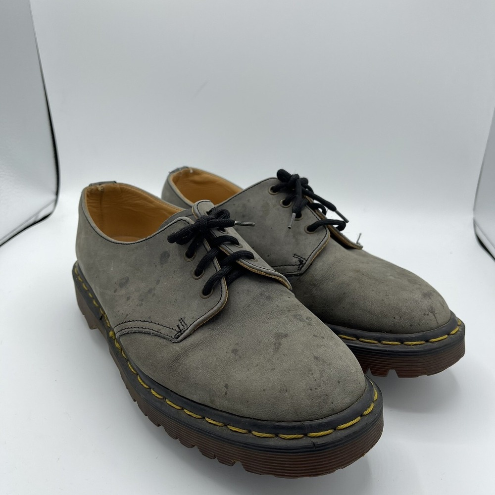 Dr. Marten 1461 Oxford Green Leather Shoe Mens Size 7 Made In England